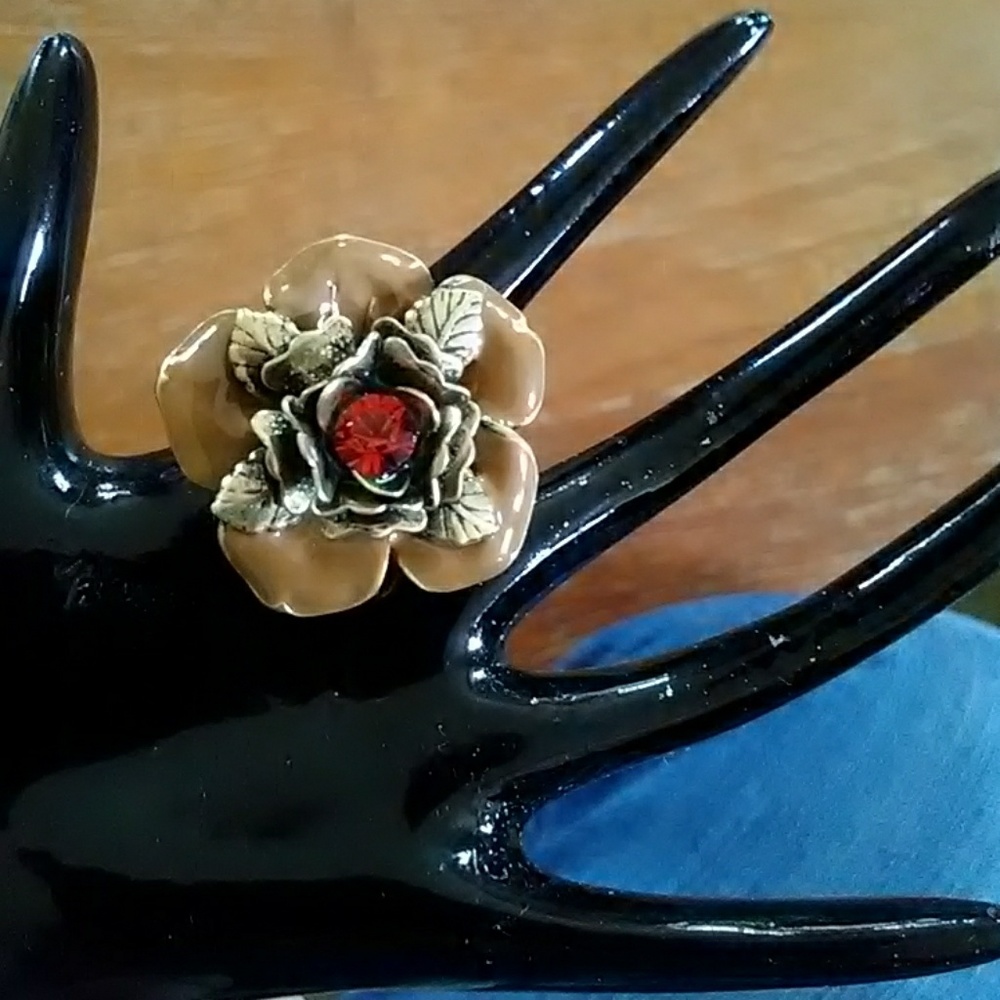 BOHM GOLDPLATED/ENAMELED RING! - Picture 6 of 7